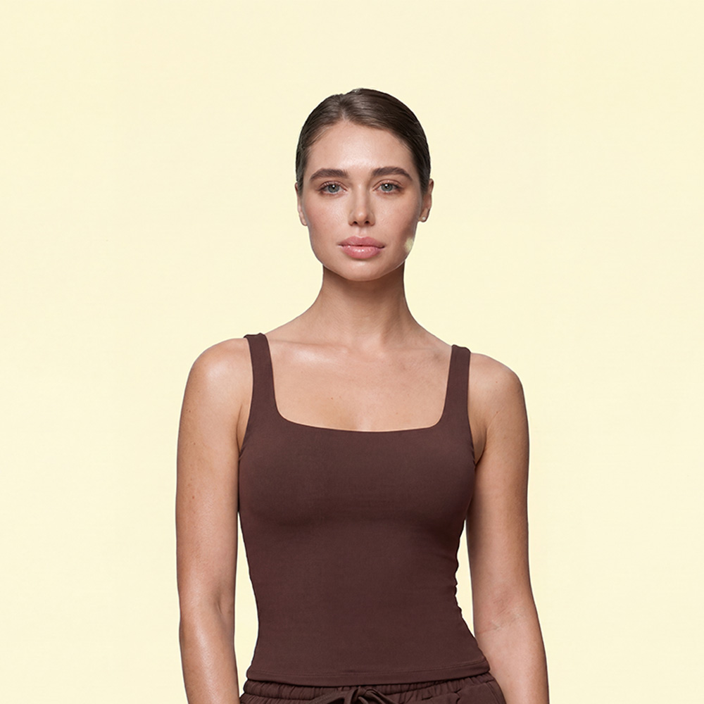 GYM TOP LICRA CHALECO YOGA:GYM COFFE GYM TOP LICRA CHALECO YOGA/GYM COFFE - Image 1