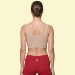 Leggings Deportivos de Pretina Cruzada Rojos | Alta Gama - Image 2