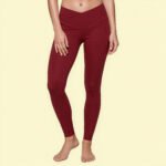 Leggings Deportivos de Pretina Cruzada Rojos | Alta Gama