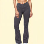 LEGGIN DEPORTIVO ACAMPANADO YOGA CINTURA ALTA GRIS OXFORD