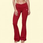 Leggings Deportivos Acampanados Color Rojo