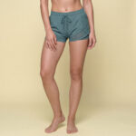 SHORT MUJER DEPORTE 2 EN 1 RUNNING AZUL