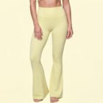 Leggings Deportivos Acampanados Color Amarillo