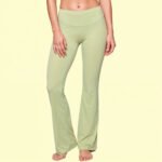 Leggings Acampanados Verde Limón en Licra Spor