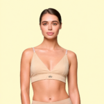 Top Deportivo Beige Cuello en V Calidad Premium