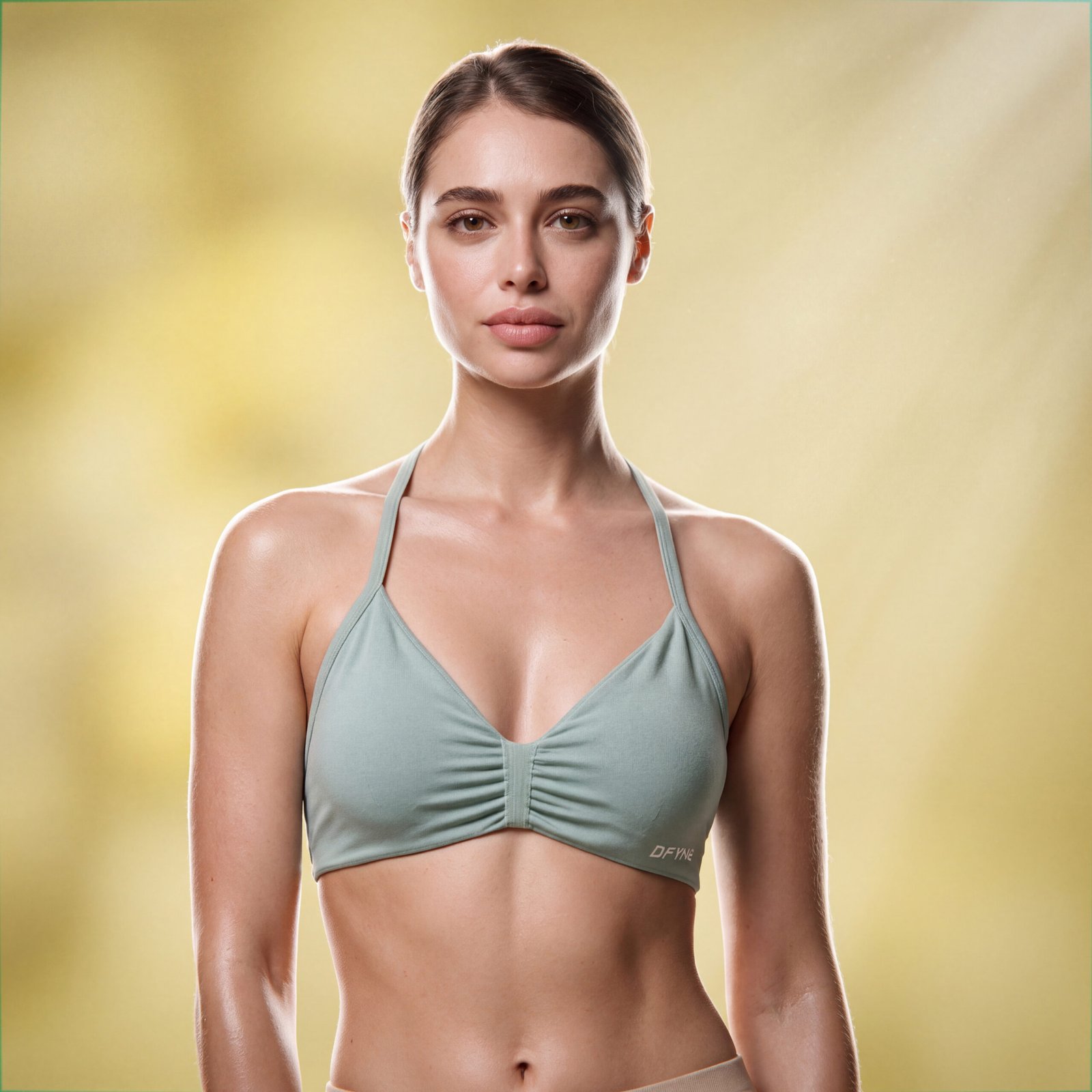 TOP DFYNE VERDE MENTA Sports Bra Dupe DFYNE Mint Green para Mujer - Imagen 1