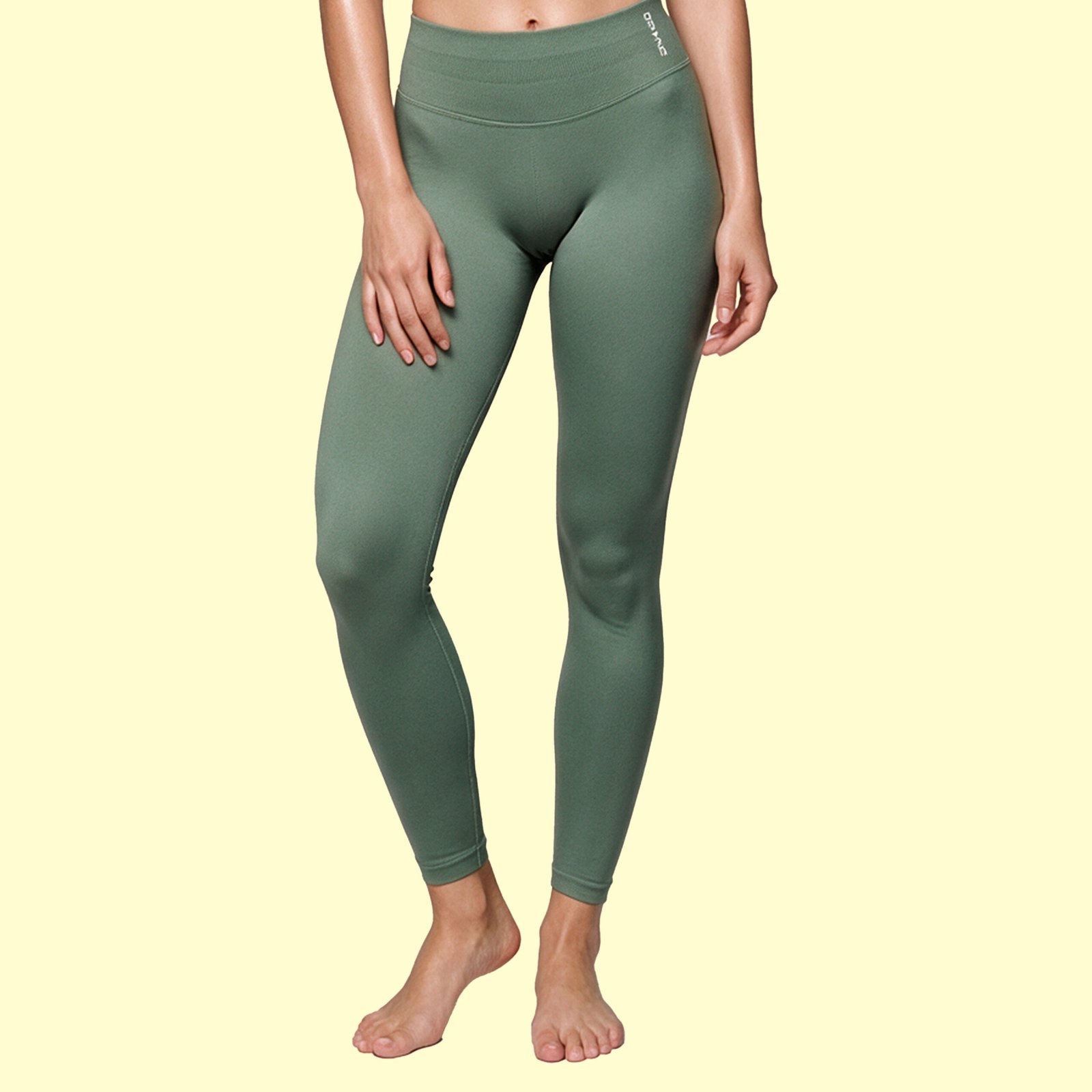 leggin DFYNE verde Legging Dupe DFYNE Light Olive para Mujer - Imagen 1